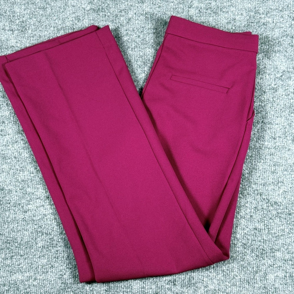 Chapter One Pants Womens Small Purple Flare Stretch Dress Trouser Work Office